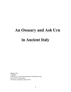 An Ossuary and Ash Urn in Ancient Italy