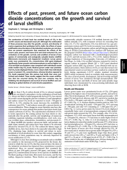 Effects of past, present, and future ocean carbon dioxide
