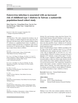 Enterovirus infection is associated with an increased risk of