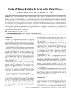 Study of Recent Building Failures in the United States
