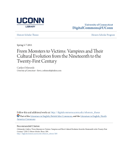 From Monsters to Victims - DigitalCommons@UConn