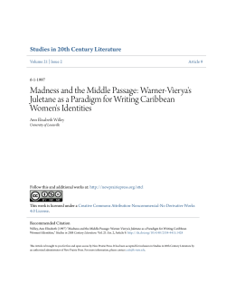 Madness and the Middle Passage: Warner