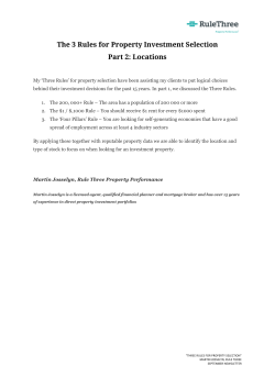 the Three Rules For Property