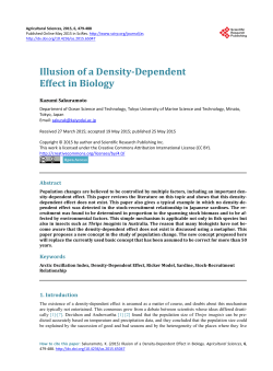 Illusion of a Density-Dependent Effect in Biology