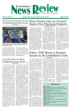 Current Issue - Greenbelt News Review
