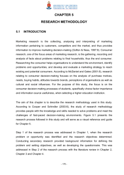 chapter 5 research methodology