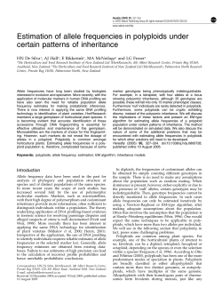 Estimation of allele frequencies in polyploids under certain