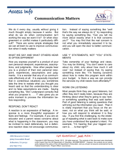 Communication Matters