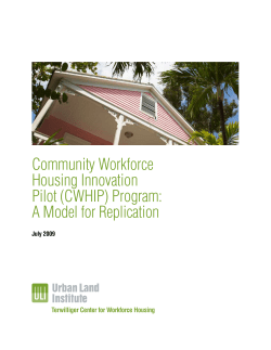 Community Workforce Housing Innovation