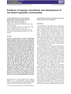 Evidence of species recruitment and development of hot desert