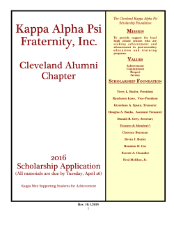 The Cleveland Kappa Alpha Psi Kappa Alpha Psi