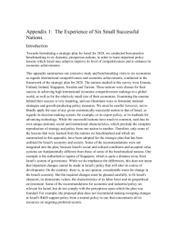 The Experience of Six Small Successful Countries (Israel 2028