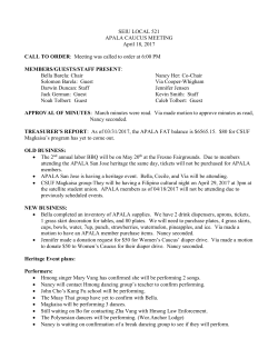 APALA Caucus Meeting Minutes 4.18.17