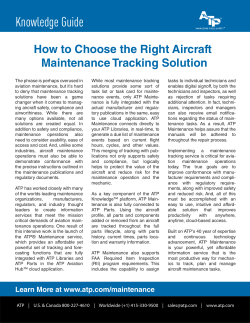 ATP Maintenance Knowledge Guide
