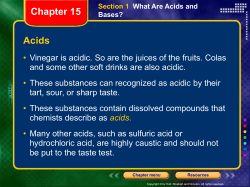 1 - What are Acids and Bases?