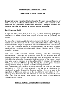 American Spies, Traitors and Thieves JUDD, DOLE, FOSTER