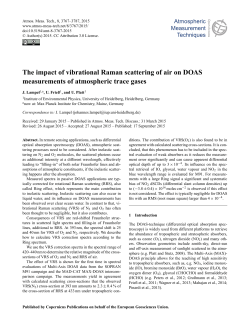 The impact of vibrational Raman scattering of air on DOAS