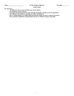 Name 14 The Origin of Species Test Date