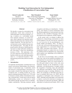 Modeling Vocal Interaction for Text-Independent