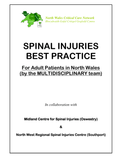 spinal injuries best practice