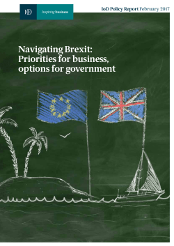 Navigating Brexit: Priorities for business, options for government