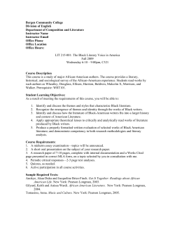 Syllabus - Bergen Community College