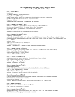DocentTrainingOutli.. - Be a San Francisco Zoo Docent