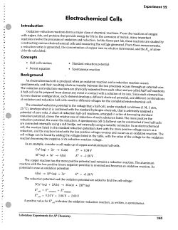 Electrochemical Cells