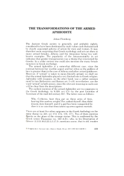 ARMED APHRODITE - Digitalt Universitetsbiblioteket i Bergen