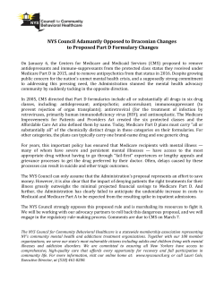 NYS Council Adamantly Opposed to Draconian Changes to