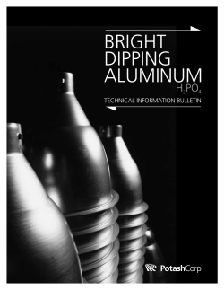 bright dipping aluminum