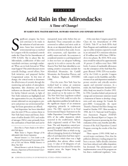 Acid Rain in the Adirondacks