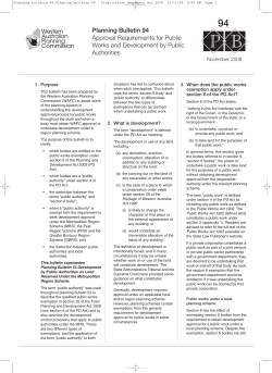 Planning bulletin 90 - Prostitution Amendment Act 2008