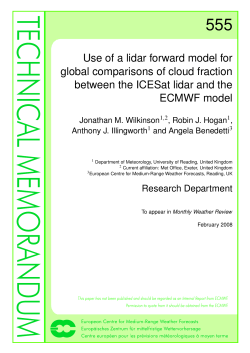 Use of a lidar forward model for global comparisons of cloud fraction