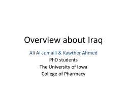 Overview about Iraq - The University of Iowa