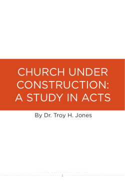 church under construction: a study in acts