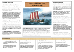 Year 4 – Summer Term Vicious Vikings