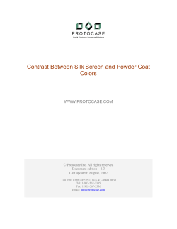 Contrast Between Silk Screen and Powder Coat Colors