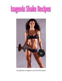 Compliments of Isagenix and The Pink Empire