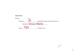 Earth`s Moon Structure: Diameter is of the Earth`s diameter and