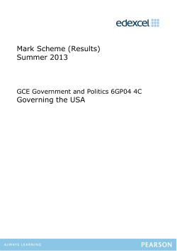 Mark scheme - Edexcel