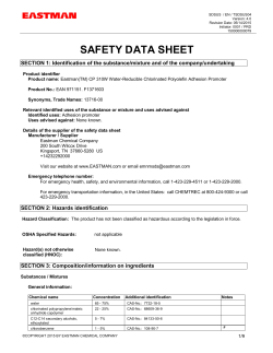 Material Safety Data Sheet