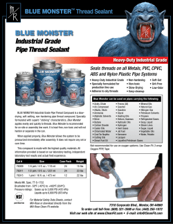 BLUE MONSTER Industrial Grade Pipe Thread Sealant