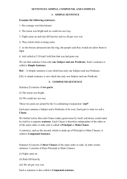 sentence types - WordPress.com