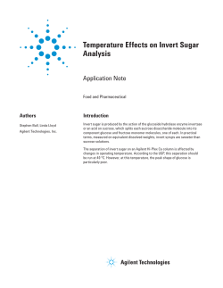 Temperature Effects on Invert Sugar Analysis