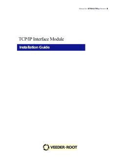 TCP/IP Interface Module - Veeder-Root