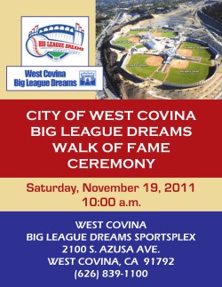 city of west covina big league dreams walk of fame ceremony