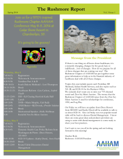 The Rushmore Report - American Association of Healthcare