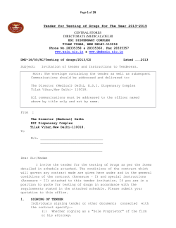DMU-16/55/RC/Testing of drugs/2013/CS