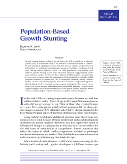 Population-Based Growth Stunting